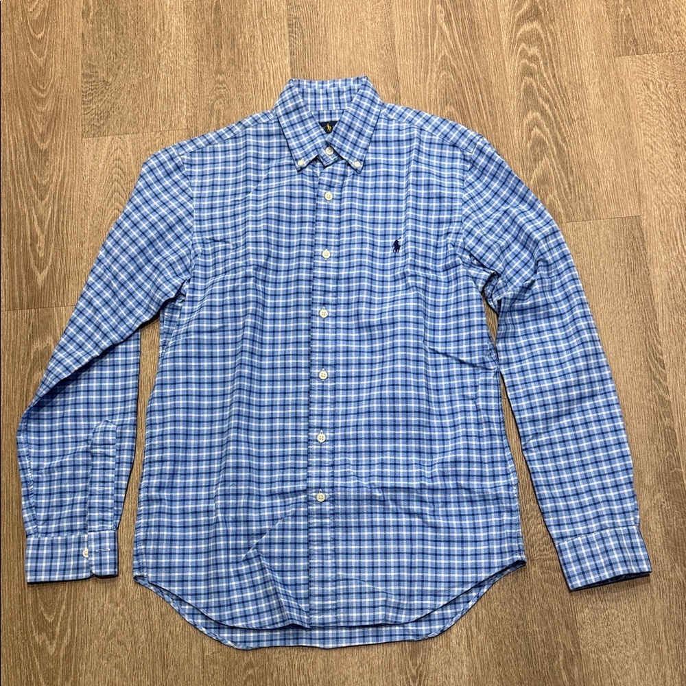 Ralph Lauren Men's Blue Checkered Shirt